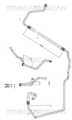 TRISCAN 8516 28005 Hydraulikschlauch, Lenkung