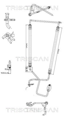 TRISCAN 8516 28006 Hydraulikschlauch, Lenkung