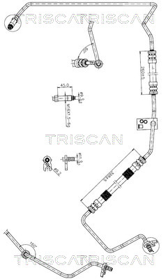 TRISCAN 8516 28010 Hydraulikschlauch, Lenkung