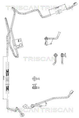 TRISCAN 8516 29007 Hydraulikschlauch, Lenkung