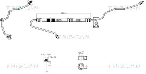 TRISCAN 8516 29028 Hydraulikschlauch, Lenkung