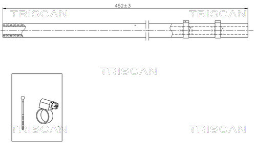 TRISCAN 8516 29029 Hydraulikschlauch, Lenkung