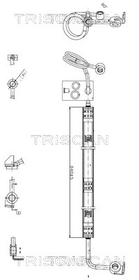 TRISCAN 8516 29039 Hydraulikschlauch, Lenkung