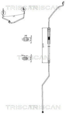 TRISCAN 8516 29042 Hydraulikschlauch, Lenkung