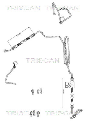 TRISCAN 8516 29047 Hydraulikschlauch, Lenkung