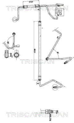 TRISCAN 8516 29052 Hydraulikschlauch, Lenkung
