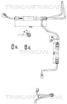 TRISCAN 8516 29054 Hydraulikschlauch, Lenkung