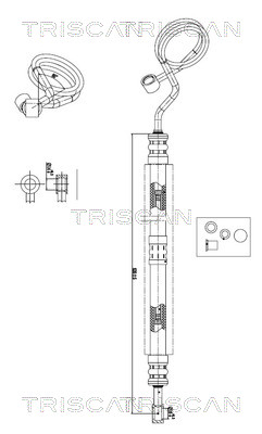 TRISCAN 8516 29057 Hydraulikschlauch, Lenkung