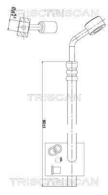 TRISCAN 8516 29077 Hydraulická hadica pre riadenie