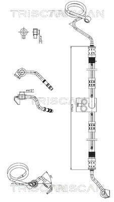 TRISCAN 8516 29078 Hydraulikschlauch, Lenkung