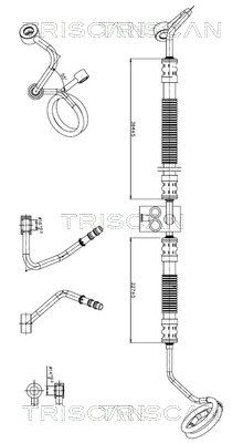 TRISCAN 8516 29079 Hydraulická hadica pre riadenie