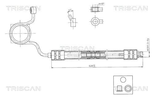 TRISCAN 8516 29084 Hydraulická hadica pre riadenie