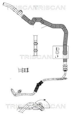 TRISCAN 8516 29088 Hydraulická hadica pre riadenie