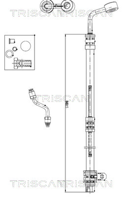 TRISCAN 8516 43006 Hydraulikschlauch, Lenkung