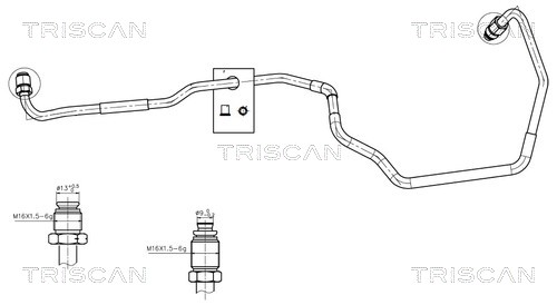 TRISCAN 8516 43007 Hydraulikschlauch, Lenkung