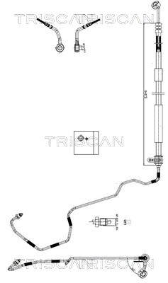 TRISCAN 8516 43009 Hydraulikschlauch, Lenkung