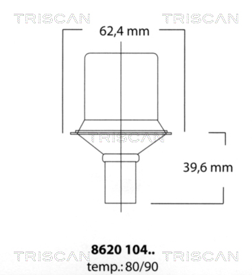 TRISCAN 8620 10490 Termostat, kylvätska