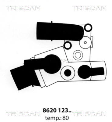 TRISCAN 8620 12380 Termostat, kylvätska