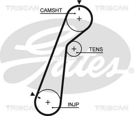 TRISCAN 8647 10071 Tand/styrremssats