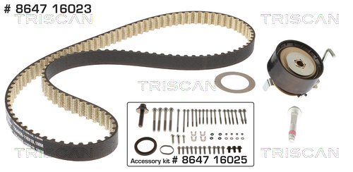 TRISCAN 8647 16023 Zahnriemensatz