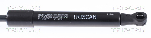 TRISCAN 8710 12207 Gasfjäder, bagageutrymme