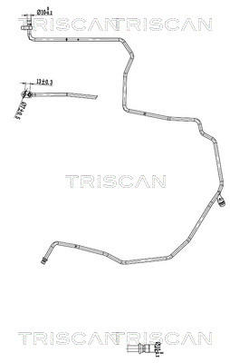 TRISCAN 9010 14003 Hochdruck-/Niederdruckleitung, Klimaanlage
