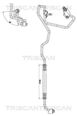 TRISCAN 9010 15005 Hochdruck-/Niederdruckleitung, Klimaanlage