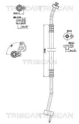 TRISCAN 9010 16042 Hochdruck-/Niederdruckleitung, Klimaanlage