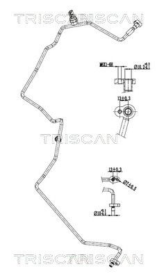 TRISCAN 9010 25016 Vysoko/nízkotlakové vedenie klimatizácie