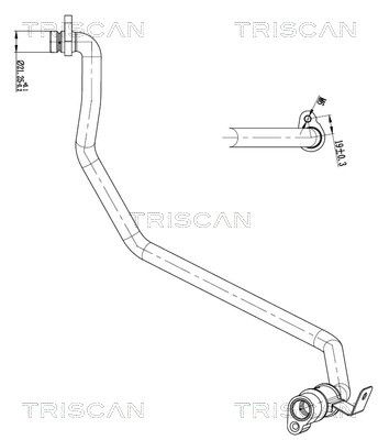TRISCAN 9010 25041 Vysoko/nízkotlakové vedenie klimatizácie