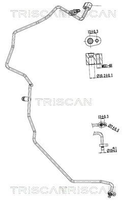 TRISCAN 9010 25049 Vysoko/nízkotlakové vedenie klimatizácie