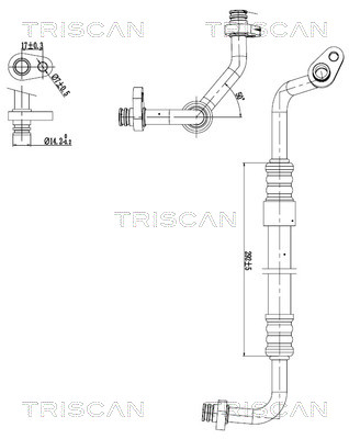 TRISCAN 9010 28091 Hochdruck-/Niederdruckleitung, Klimaanlage