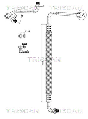 TRISCAN 9010 28100 Hochdruck-/Niederdruckleitung, Klimaanlage
