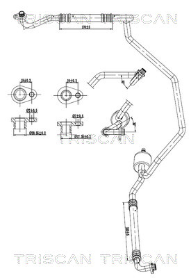 TRISCAN 9010 28101 Hochdruck-/Niederdruckleitung, Klimaanlage