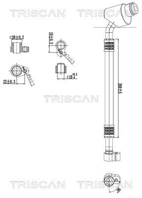 TRISCAN 9010 29115 Vysoko/nízkotlakové vedenie klimatizácie