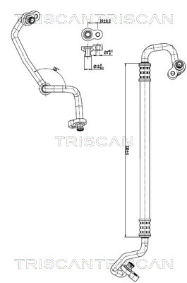 TRISCAN 9010 43004 Hochdruck-/Niederdruckleitung, Klimaanlage