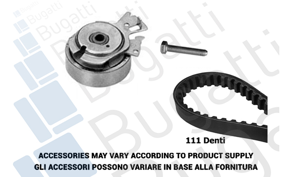 BUGATTI BKCD0019 Σετ οδοντωτού ιμάντα for CHEVROLET DAEWOO FSO OPEL VAUXHALL ZAZ