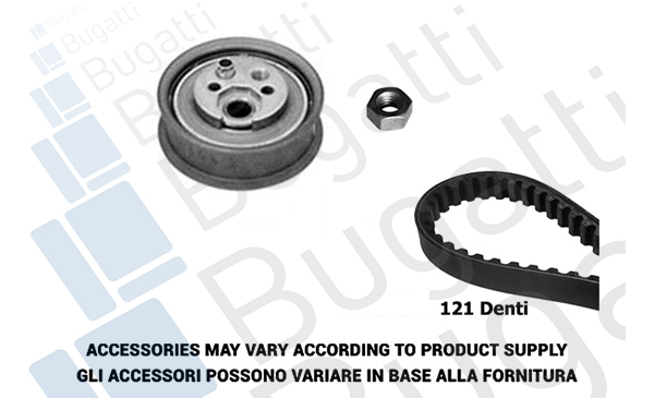 BUGATTI BKCD0041 Σετ οδοντωτού ιμάντα for AUDI VW