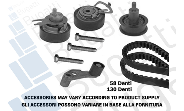 BUGATTI BKCD0288 Σετ οδοντωτού ιμάντα for SEAT VW