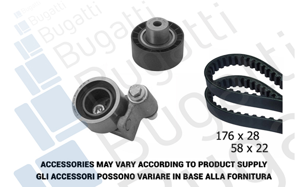 BUGATTI BKCD0469 Σετ οδοντωτού ιμάντα for LAND ROVER MG ROVER