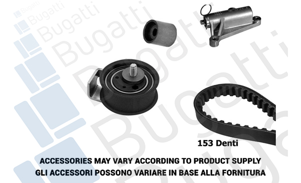 BUGATTI BKCD0623 Σετ οδοντωτού ιμάντα for AUDI VW
