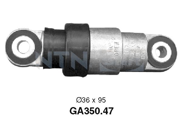 SNR GA350.47 Rullo tenditore, Cinghia Poly-V