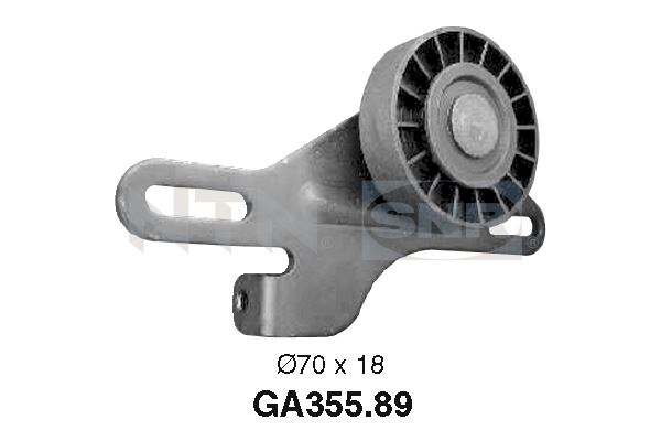 SNR GA355.89 Rullo tenditore, Cinghia Poly-V