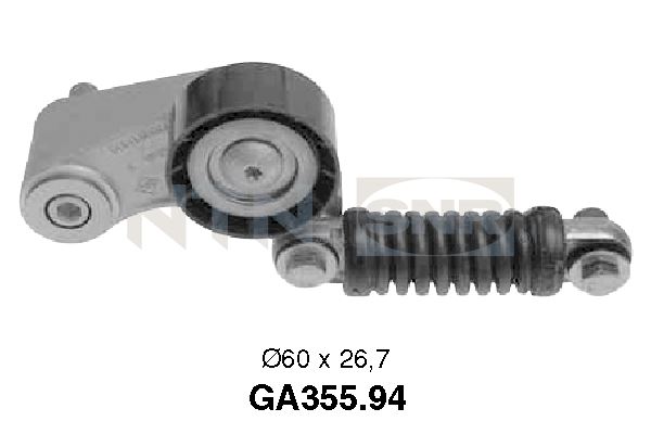 SNR GA355.94 Rullo tenditore, Cinghia Poly-V-Rullo tenditore, Cinghia Poly-V-Ricambi Euro