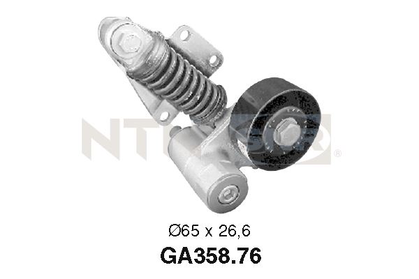 SNR GA358.76 Rullo tenditore, Cinghia Poly-V-Rullo tenditore, Cinghia Poly-V-Ricambi Euro