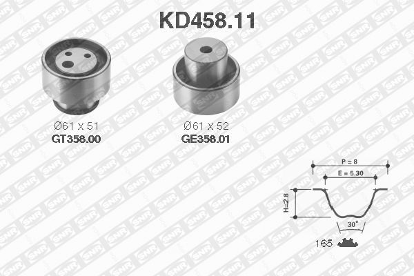 SNR KD458.11 Kit cinghie dentate