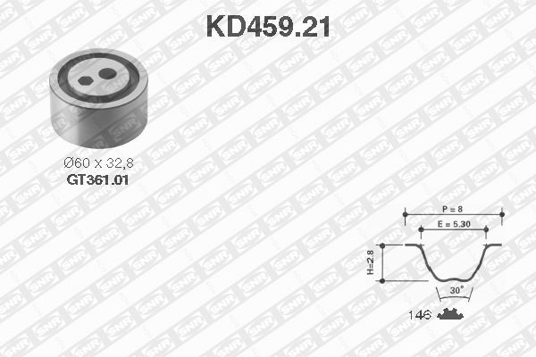 SNR KD459.21 Kit cinghie dentate