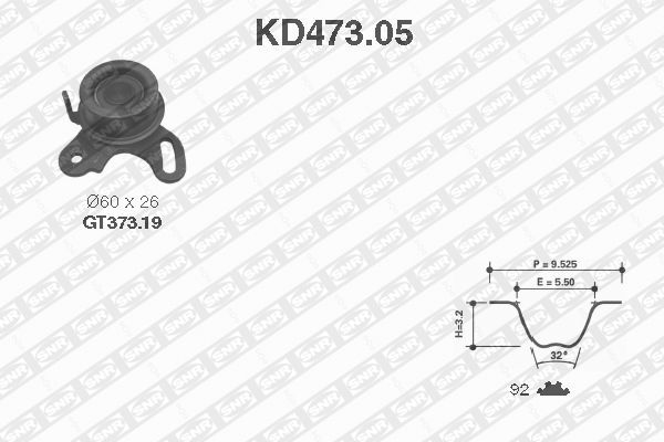 SNR KD473.05 Kit cinghie dentate