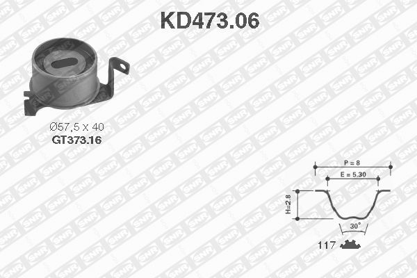 SNR KD473.06 Kit cinghie dentate