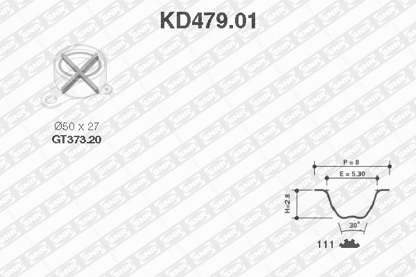 SNR KD479.01 Kit cinghie dentate
